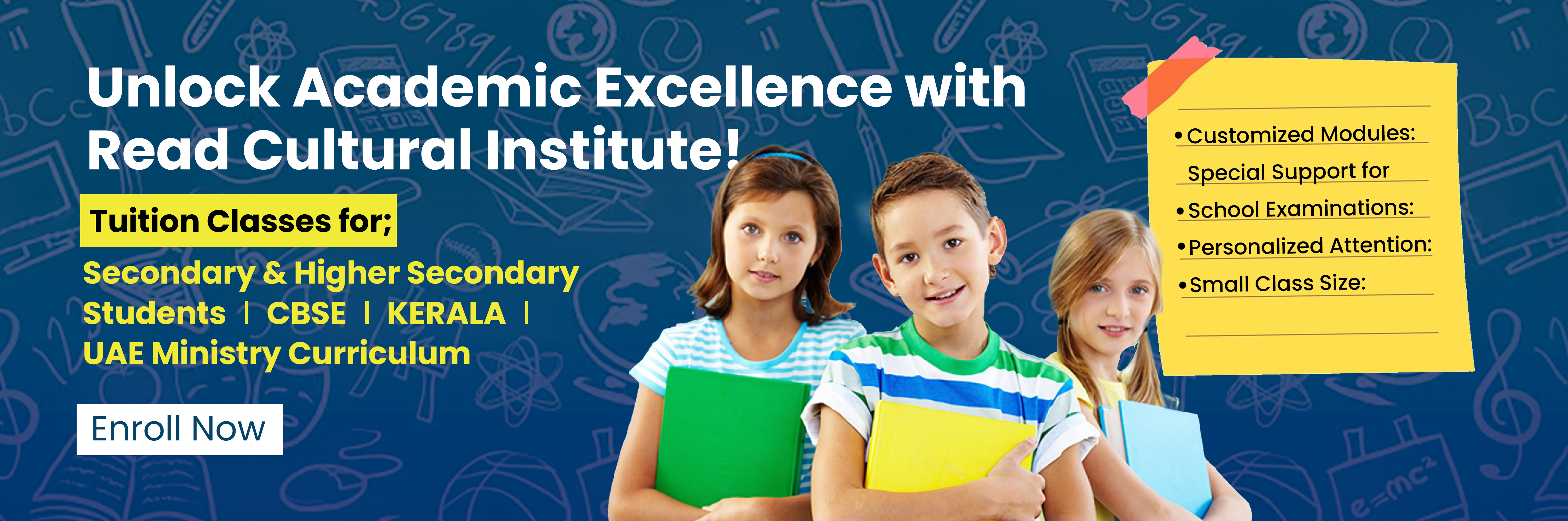 Tuition Classes for Secondary and Higher Secondary Students CBSE / KERALA / UAE Ministry Curriculum